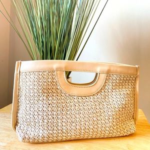 Beige Crossbody Clutch